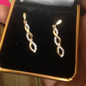 10K gold earrings