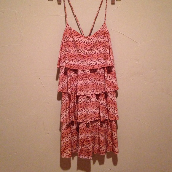 Leopard swimsuit cover up/dress