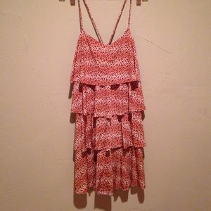 Leopard swimsuit cover up/dress