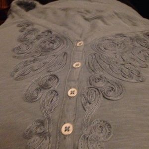Sage sleeveless T Top