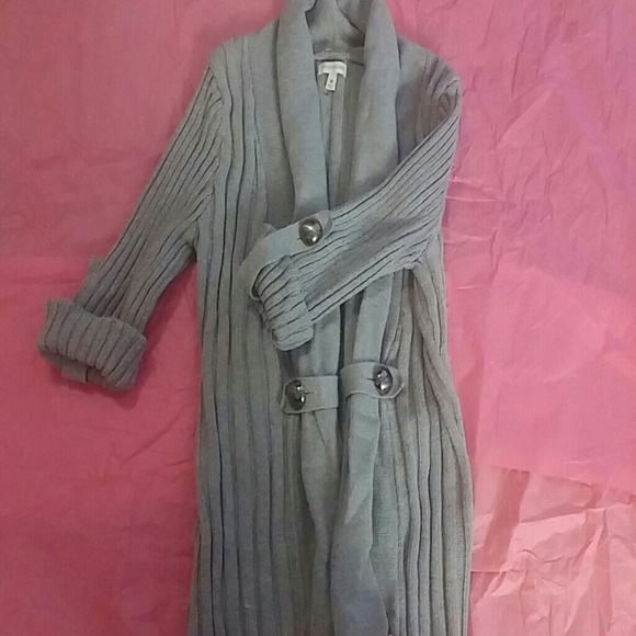 Gray cardigan