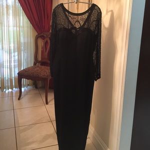 Fancy black beaded gown