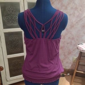 Burgundy bubble blouse