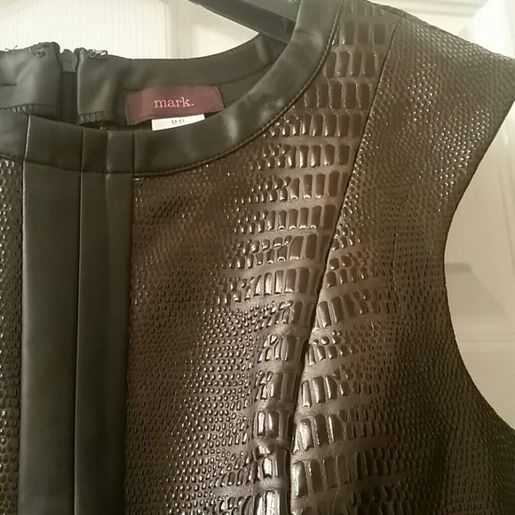 Faux Leather Dress - Picture 2 of 4