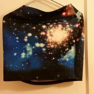 Galaxy Print ..Mini Skirt