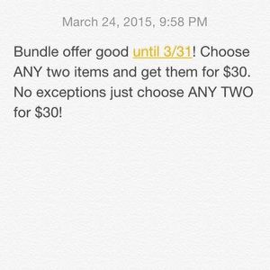****BUNDLE OFFER****