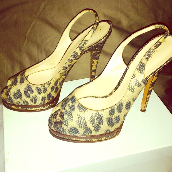 Casadei Snake Print Nero sandals. Size 9 1/2