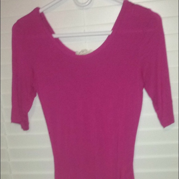 pink quarter sleeve