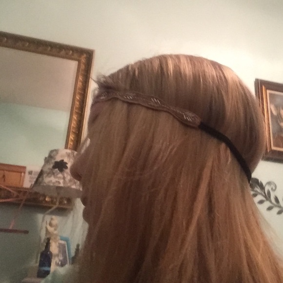 AE headband pink w/beads chic - Picture 2 of 3