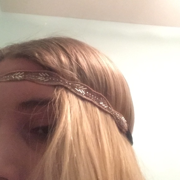 AE headband pink w/beads chic - Picture 3 of 3