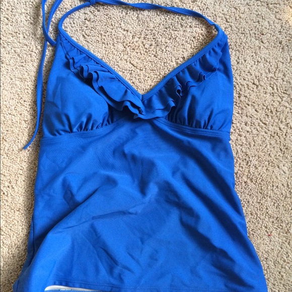 Blue Tankini Top - Picture 2 of 3