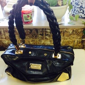 CC Skye leather braid shoulder bag