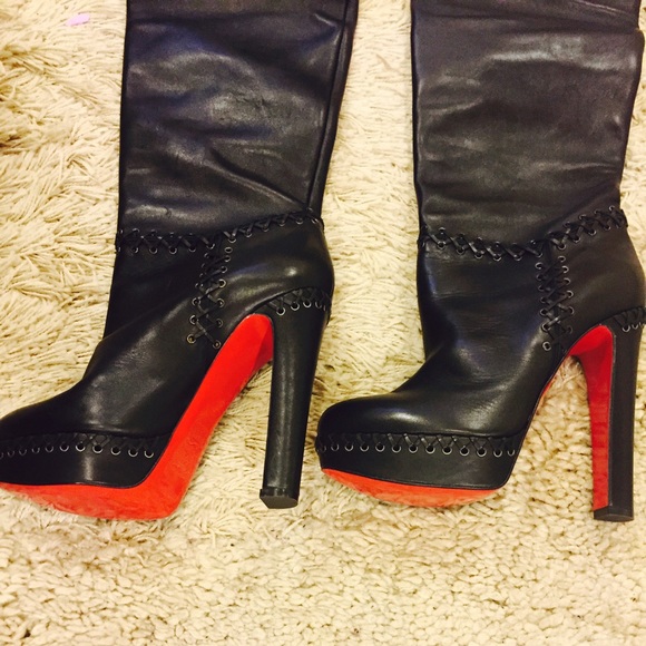 SOLD Christian Louboutin Over-the-knee Boots Sz 10 - Picture 3 of 4
