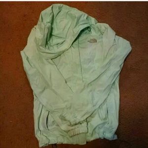 Mint green north face