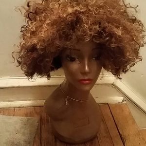 Lace front curly wig