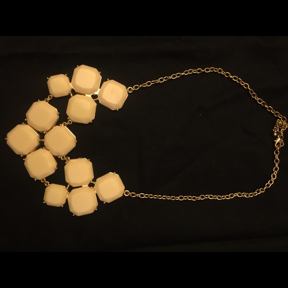 Cream statement necklace