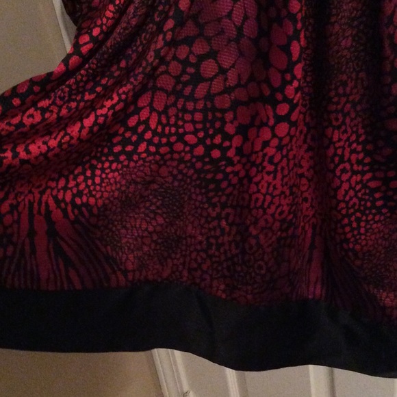 Plus so 18/22 mixed animal print red & black dress - Picture 2 of 4