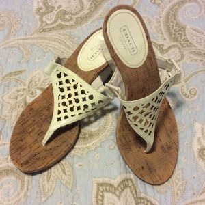 Coach wedge sandals