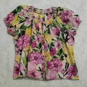 Caribbean Joe floral top