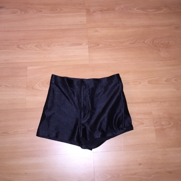 Black Disco Shorts