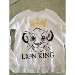 White lion king crew neck