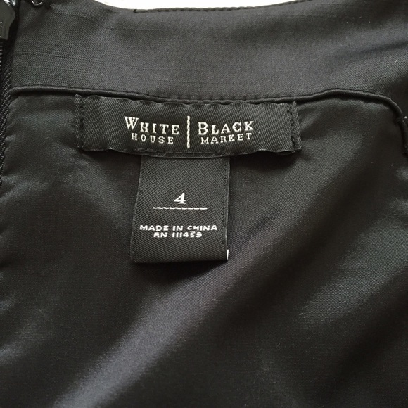 ❌SOLD❌White House Black Market sateen sheath dress - Picture 4 of 4