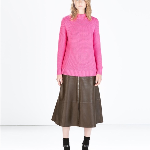 Zara pink knit sweater size S