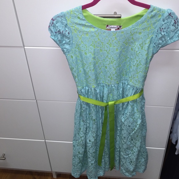 Dresses | Mint Green Lace Dress Youth Size 16