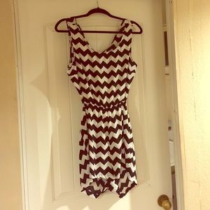 Chevron Print Romper
