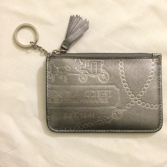 COACH Leather Card Holder and Coin Purse