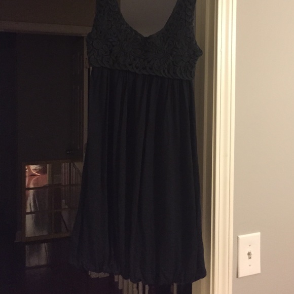 Black flower dress