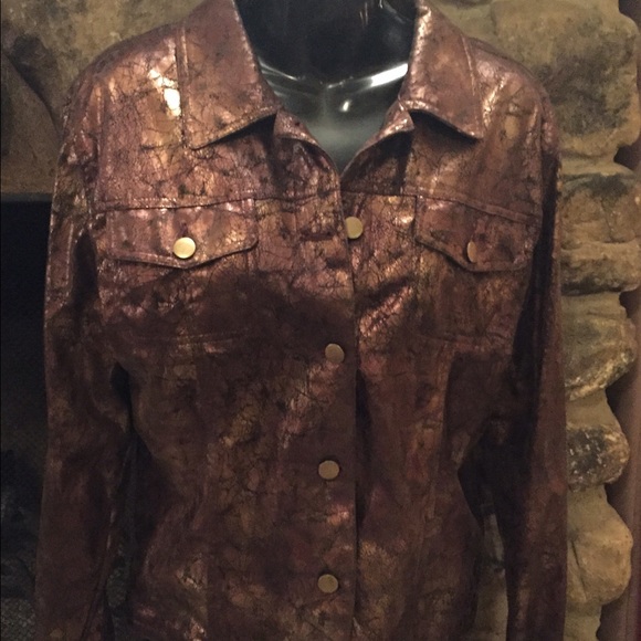 Gently worn bamboo traders bronze jacket