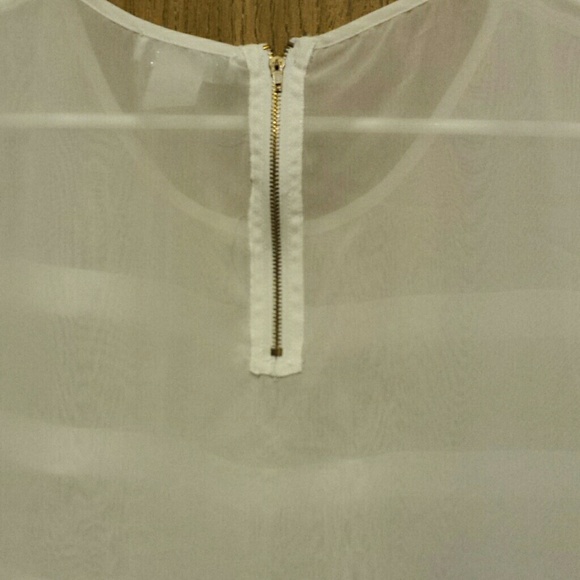 White chiffon top - Picture 2 of 2