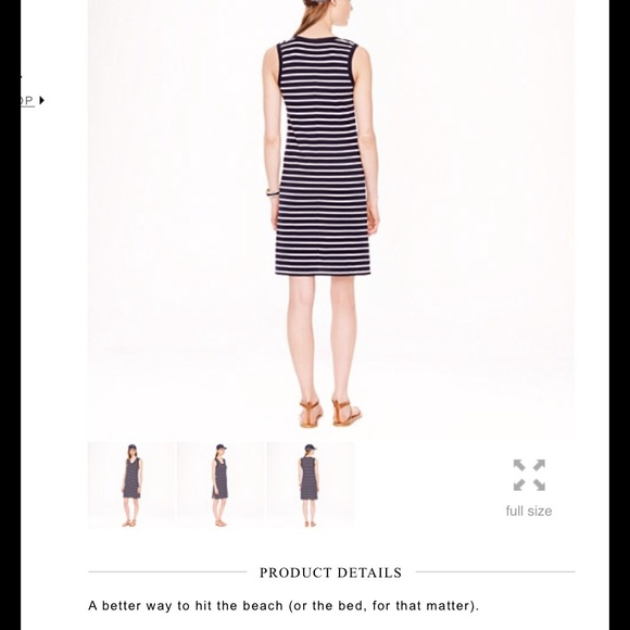 J.Crew Cotton Striped Dress - Picture 3 of 3