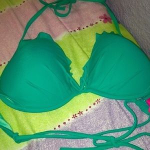 Teal Victoria's Secret bikini top