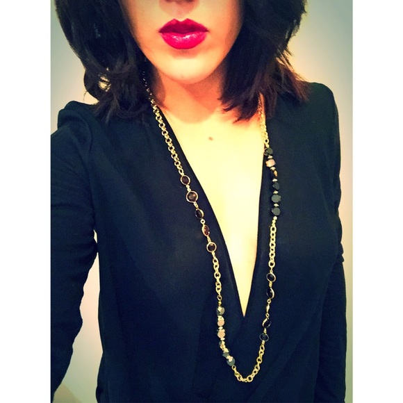 Long statement necklace