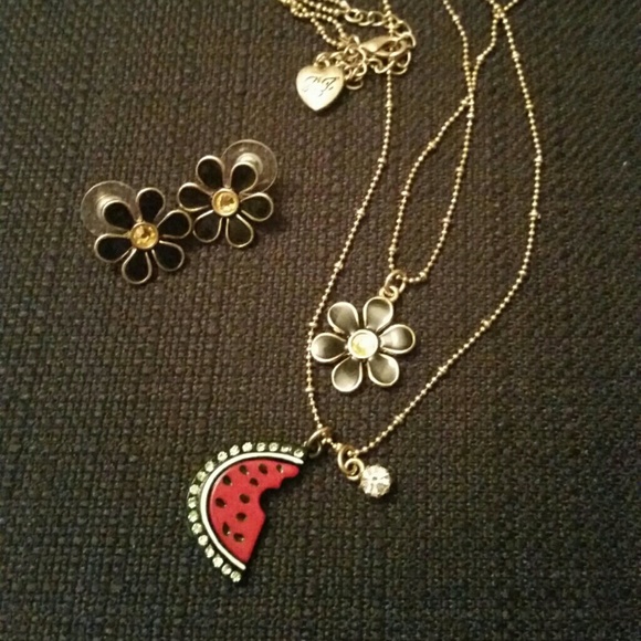 Betsey Johnson Necklace/Earring Set