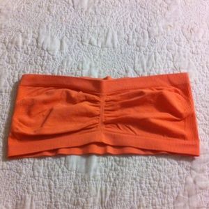 Bandeau bra, orange, size L/XL