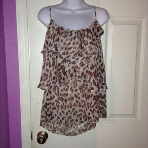 Leopard print tank top