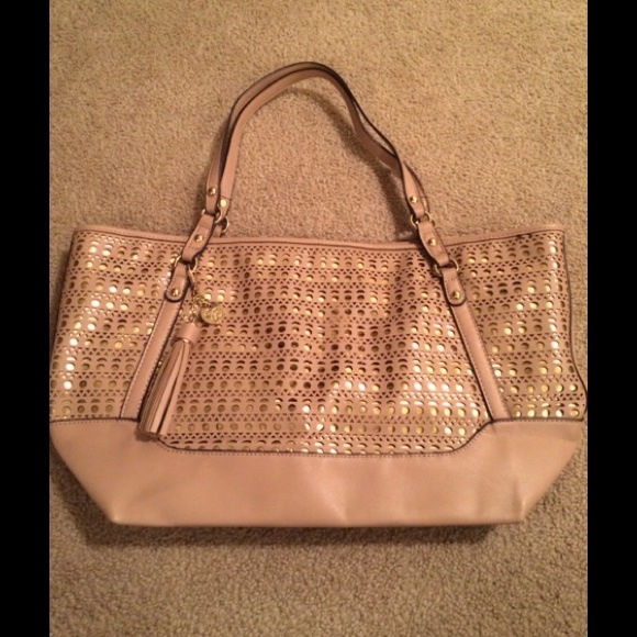New Jessica Simpson Bag. Color : Beige and Gold