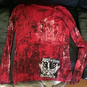 Affliction Long Sleeve V-neck