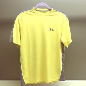 Men's Sm Yellow Under Armour Workout Tee