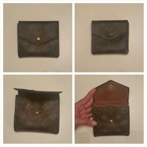 🔆Auth Louis Vuitton Tri-Fold Elise Coin Wallet🔆