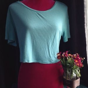 Baby Blue Crop Top