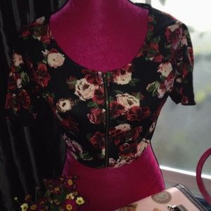 Rose crop top