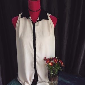 Vintage pink collared tank