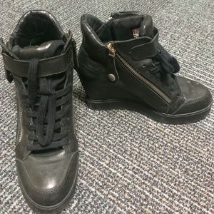 Ash Limited leather High heels sneakers.