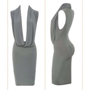 SOLD! drape jersey midi dress