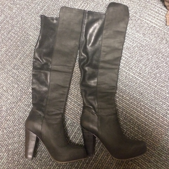 Steve Madden high heels leather boots