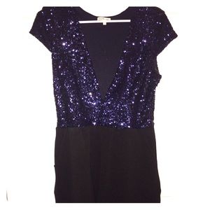 Blue Glittery Romper